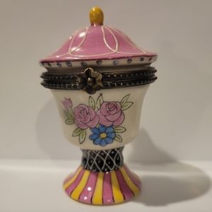 CBK Ltd Limoges Style Trinket Box